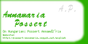 annamaria possert business card